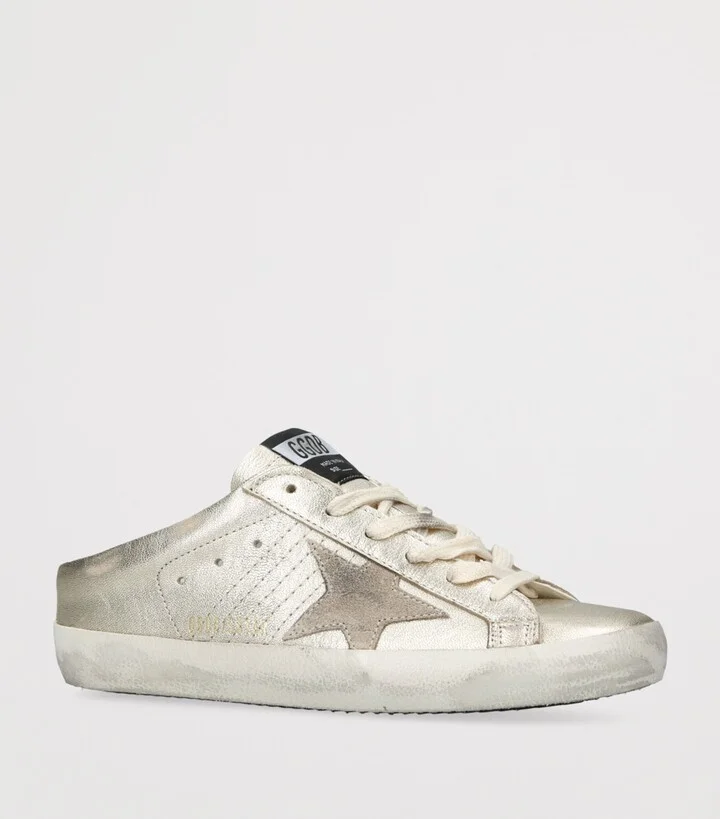 Golden Goose Leather Super Star Sabot Low-Top Sneakers - Image 3