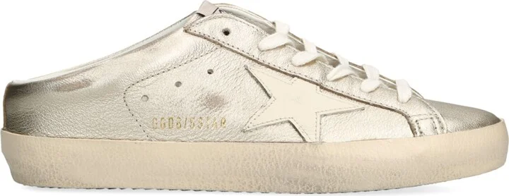 Golden Goose Leather Super Star Sabot Low-Top Sneakers