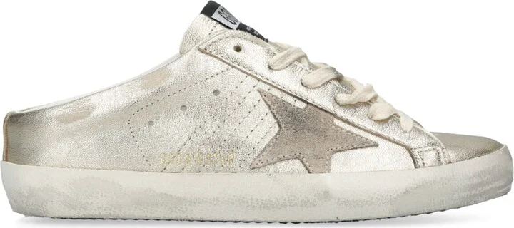 Golden Goose Leather Super Star Sabot Low-Top Sneakers
