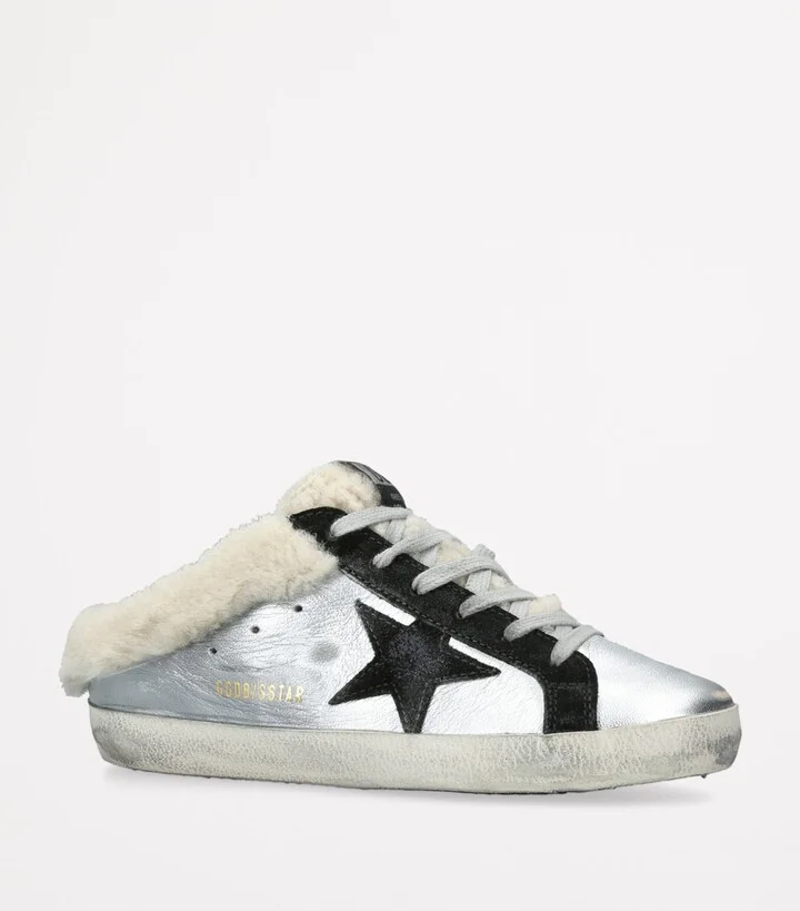 Golden Goose Leather Super-Star Sabot Sneakers - Image 3
