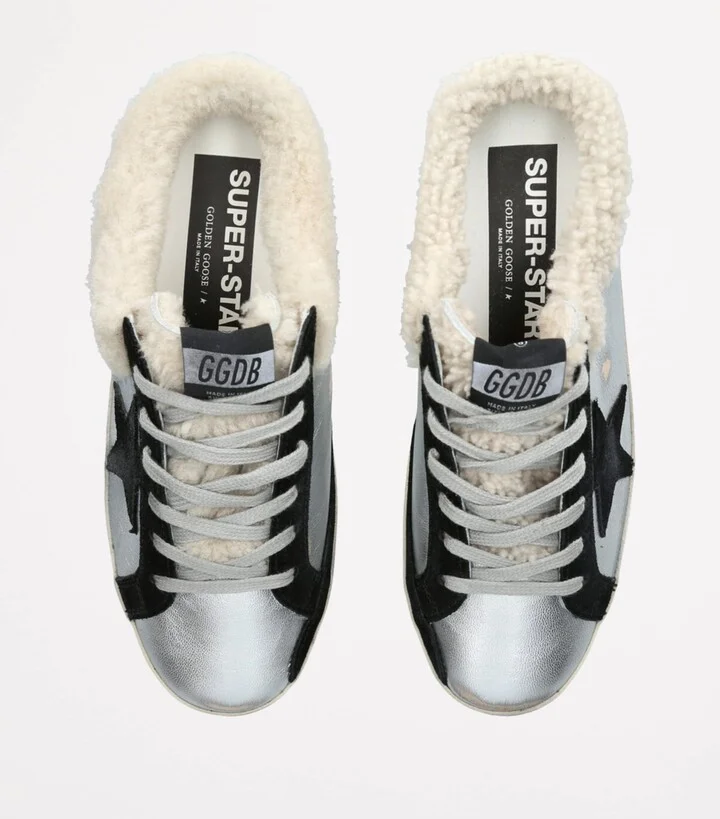 Golden Goose Leather Super-Star Sabot Sneakers - Image 4