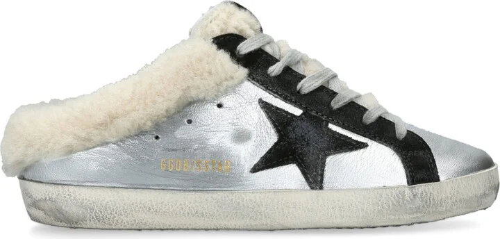 Golden Goose Leather Super-Star Sabot Sneakers