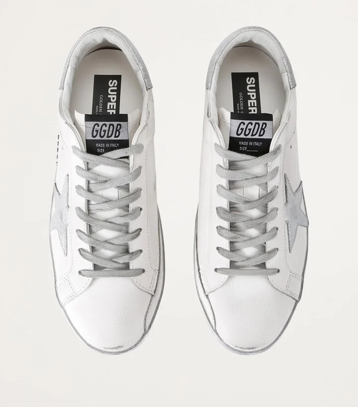 Golden Goose Leather Super-Star Sneakers - Image 4