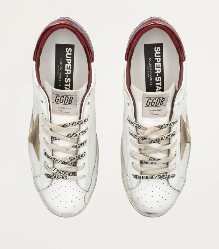 Golden Goose Leather Super-Star Sneakers - Image 4