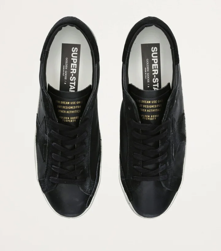 Golden Goose Leather Super-Star Sneakers - Image 4