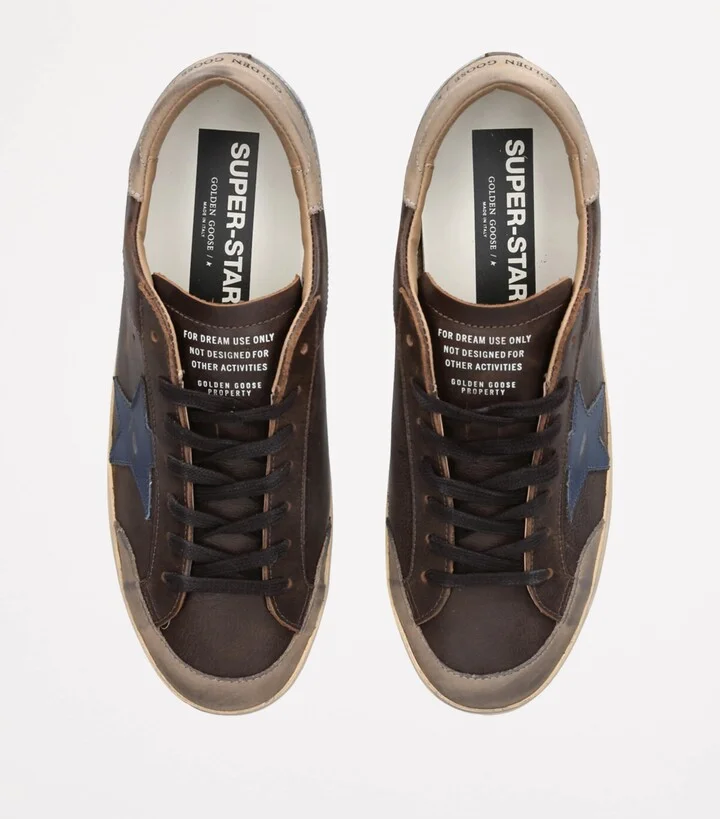 Golden Goose Leather Super-Star Sneakers - Image 4