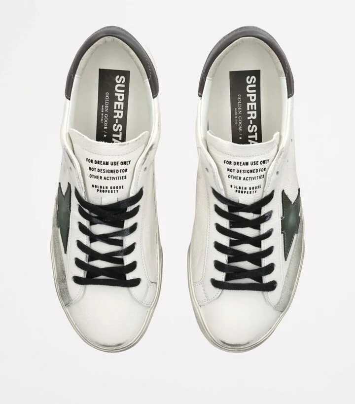 Golden Goose Leather Super-Star Sneakers - Image 4