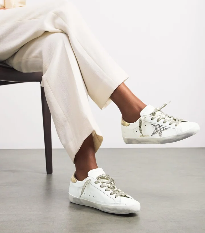 Golden Goose Leather Super-Star Sneakers - Image 2
