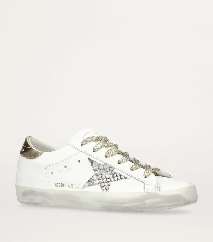 Golden Goose Leather Super-Star Sneakers - Image 4