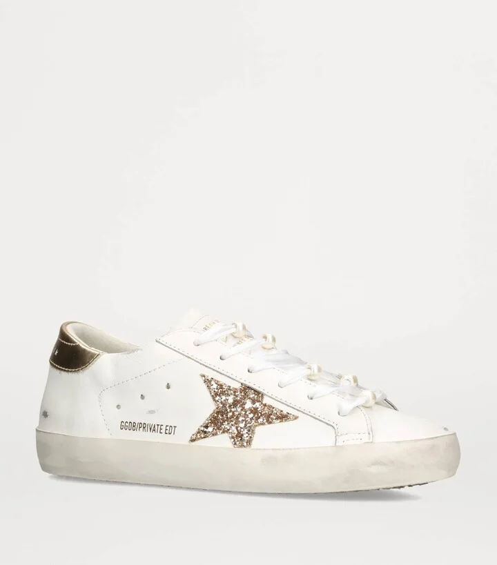 Golden Goose Leather Super-Star Sneakers - Image 4