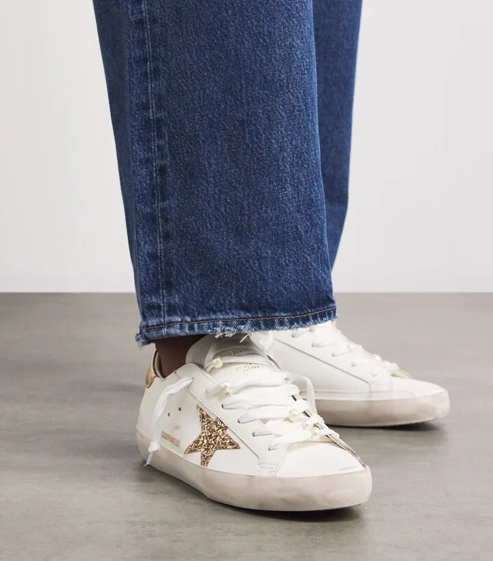 Golden Goose Leather Super-Star Sneakers - Image 5