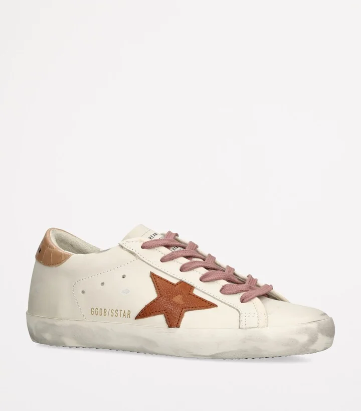 Golden Goose Leather Super-Star Sneakers - Image 3