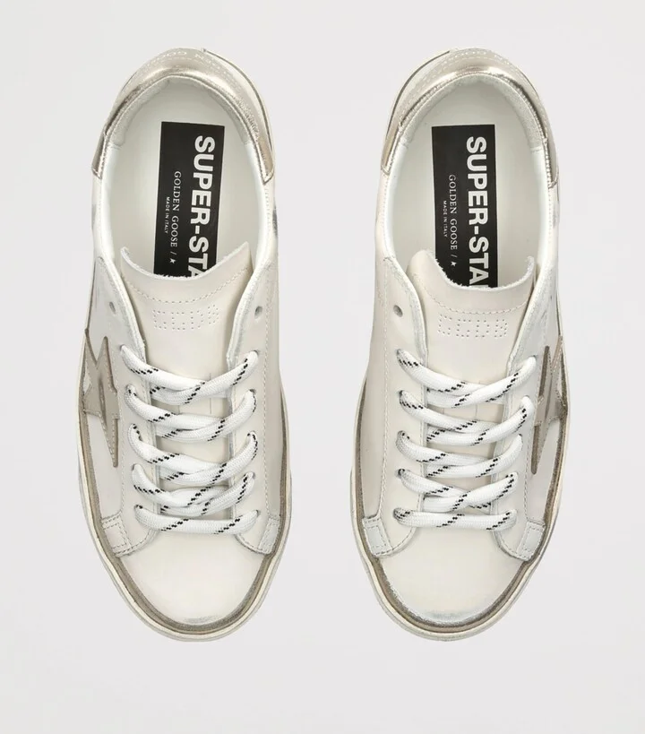 Golden Goose Leather Super-Star Sneakers - Image 4