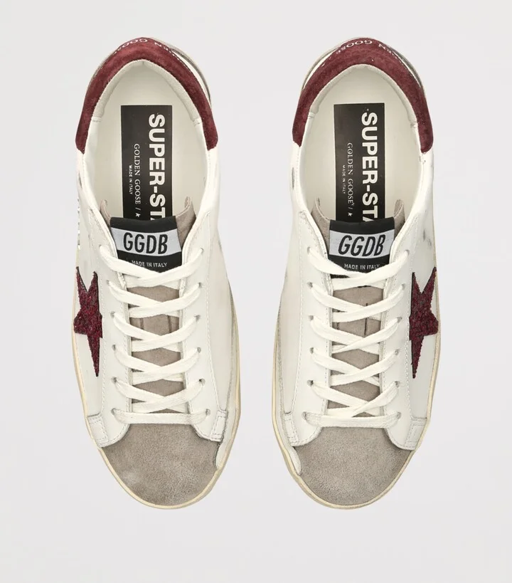 Golden Goose Leather Super-Star Sneakers - Image 4