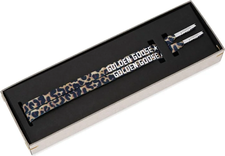 Golden Goose Leopard Print Laces