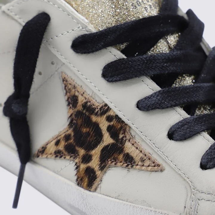 Golden Goose Light Beige Leather Super Star Sneakers - Image 4