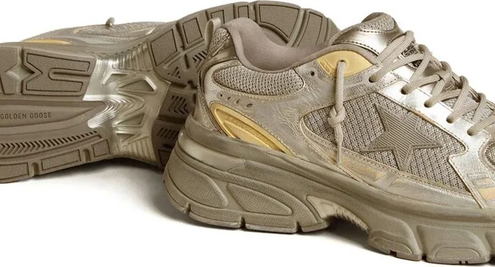 Golden Goose Lightstar Laminated Leather Suede And Net Upper Tpu Star Net Heel And Spur - Image 2
