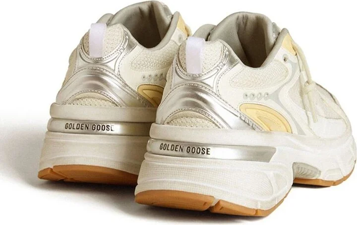 Golden Goose 'Lightstar' Sneakers In White And Yellow - Image 3