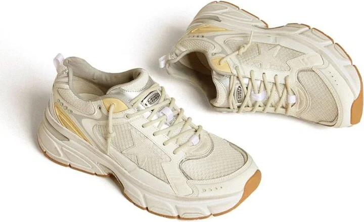 Golden Goose 'Lightstar' Sneakers In White And Yellow - Image 4