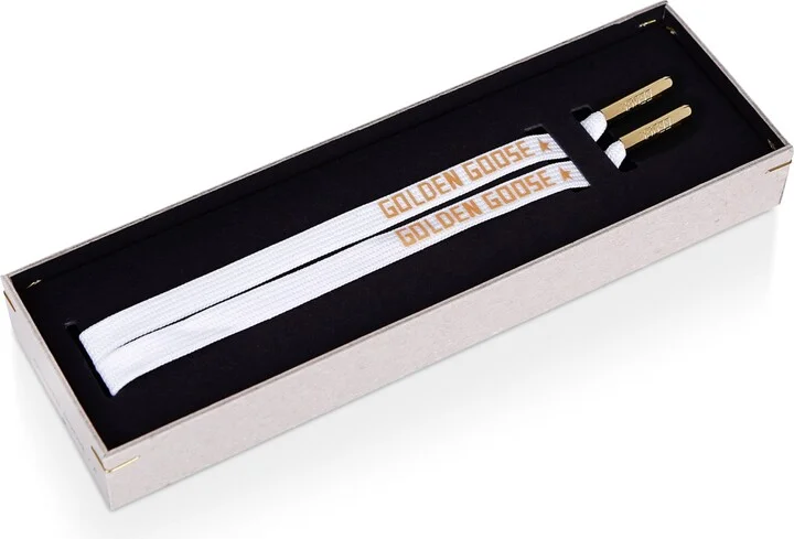 Golden Goose Logo Print Laces