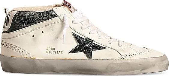 Golden Goose Men's Mid Star Lace Up Wingtip Sneakers