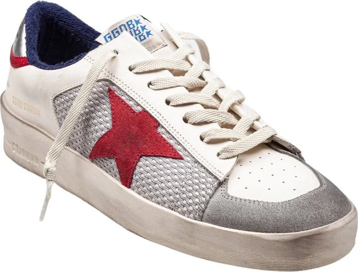 Golden Goose Mesh And Leather Sneakers - Image 2
