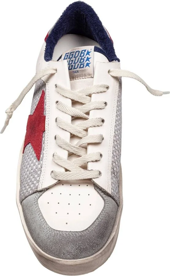 Golden Goose Mesh And Leather Sneakers - Image 3