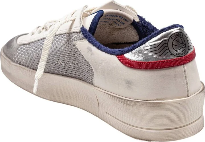 Golden Goose Mesh And Leather Sneakers - Image 4