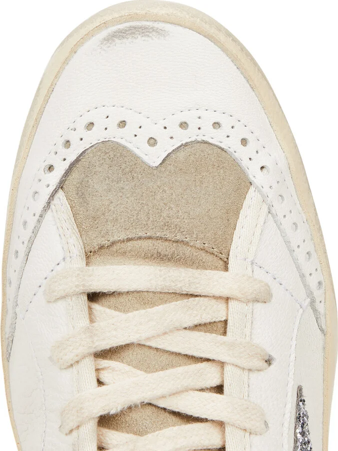 Golden Goose Mid Star Distressed Leather Sneakers - Image 4