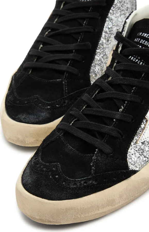 Golden Goose Mid Star Panelled Suede Sneakers - Image 3