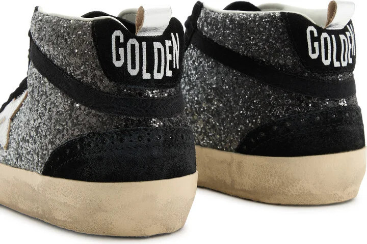 Golden Goose Mid Star Panelled Suede Sneakers - Image 4