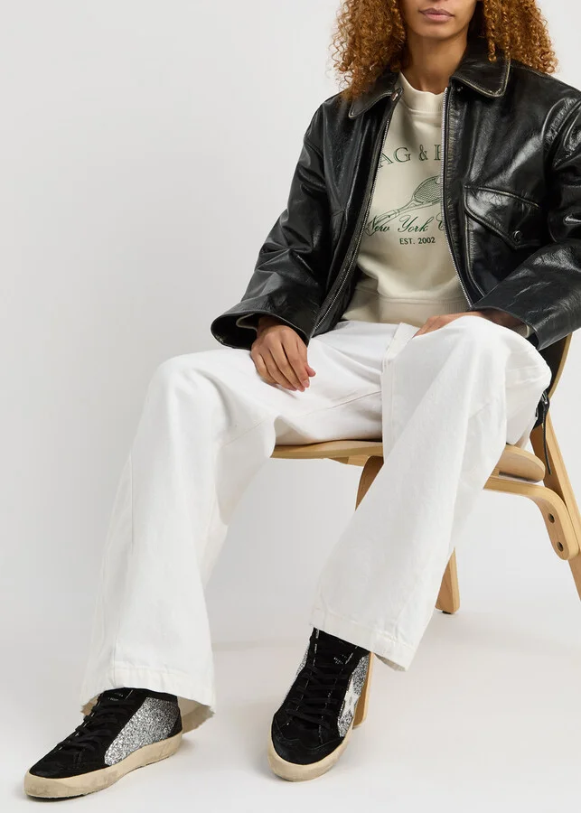Golden Goose Mid Star Panelled Suede Sneakers - Image 5