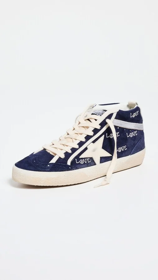 Golden Goose Mid Star Suede Upper with Embroidery Sneakers - Image 3