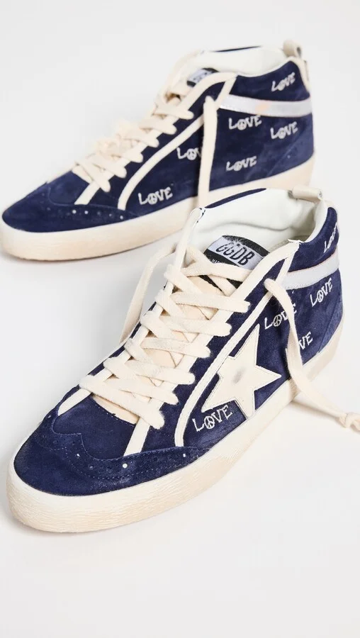 Golden Goose Mid Star Suede Upper with Embroidery Sneakers - Image 5