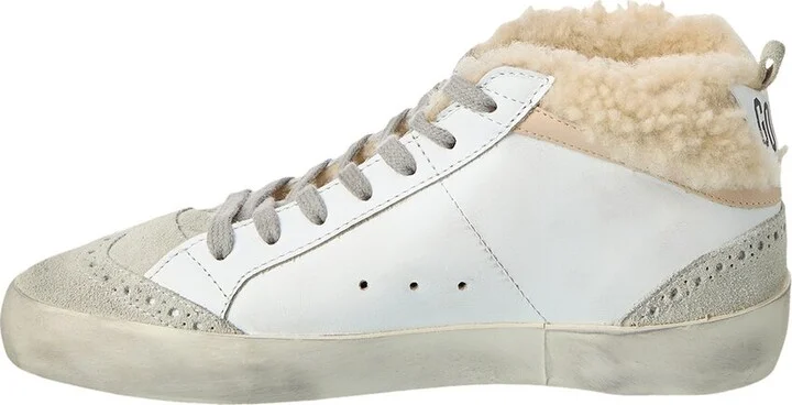 Golden Goose Midstar Leather & Shearling Sneaker - Image 2