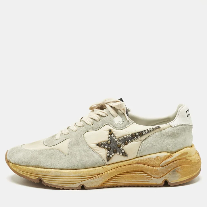Golden Goose Multicolor Suede and Nylon Running Sneakers Size 44