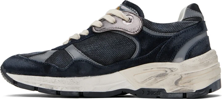 Golden Goose Navy & Black Dad-Star Sneakers - Image 3