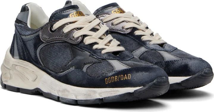Golden Goose Navy & Black Dad-Star Sneakers - Image 4