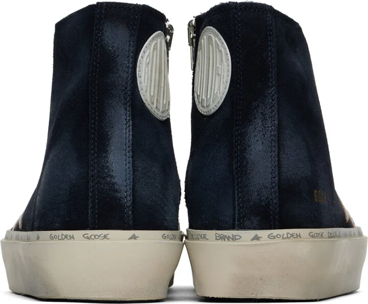 Golden Goose Navy Hi Francy Classic Sneakers - Image 2