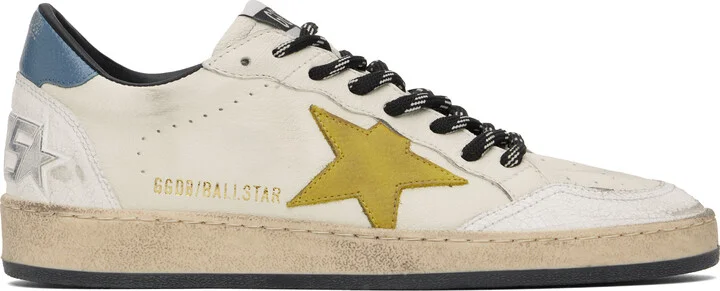 Golden Goose Off-White Ball Star Sneakers