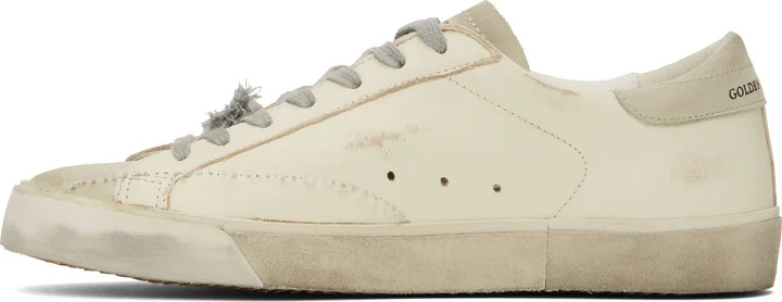 Golden Goose Off-White & Gray Super-Star Sneakers - Image 3
