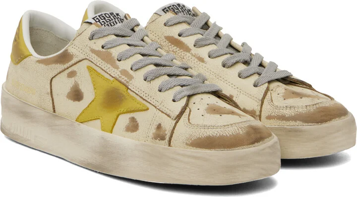 Golden Goose Off-White Stardan Sneakers - Image 4
