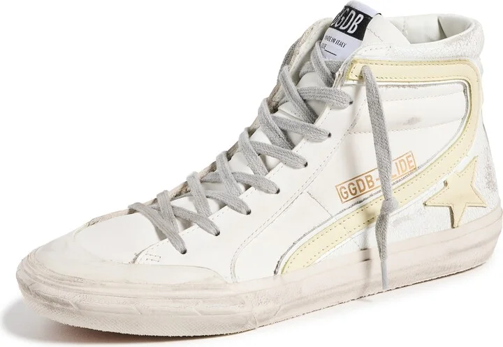 Golden Goose Penstar Leather and Suede Upper Sneakers
