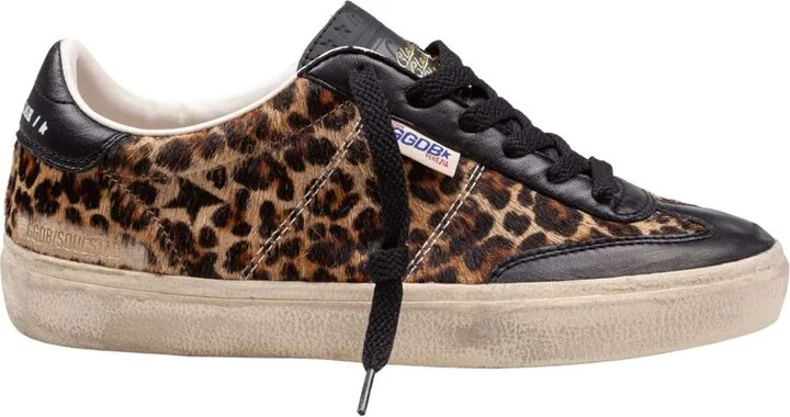 Golden Goose Ponyskin Sneakers With Leopard Print