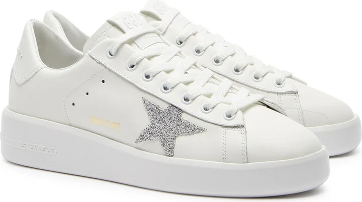 Golden Goose Pure Star Swarovski-embellished Leather Sneakers - Image 2
