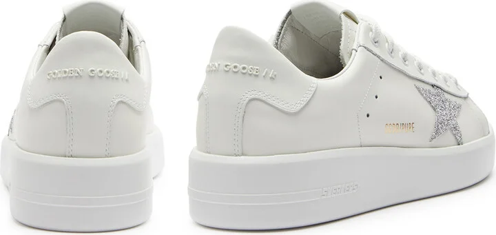 Golden Goose Pure Star Swarovski-embellished Leather Sneakers - Image 3