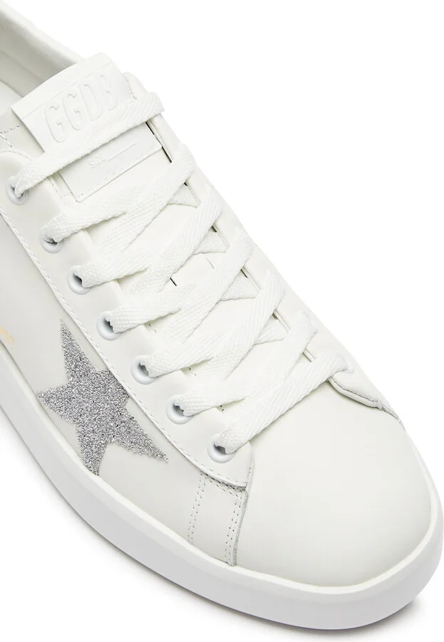 Golden Goose Pure Star Swarovski-embellished Leather Sneakers - Image 4