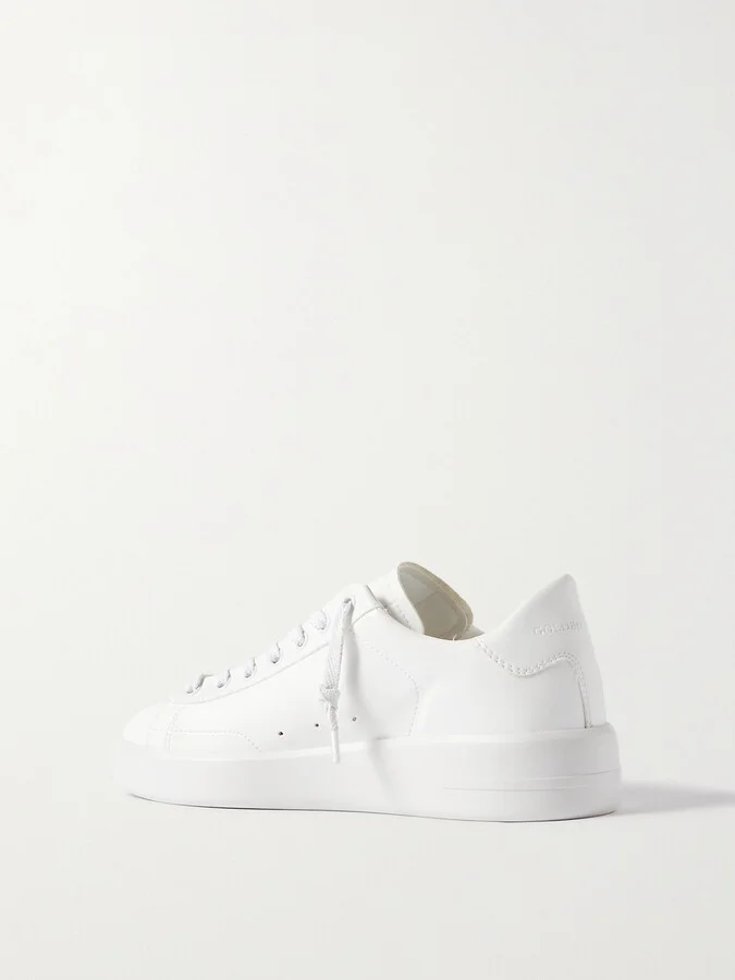 Golden Goose - Purestar Faux Leather Sneakers - White - Image 3