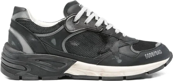 Golden Goose "Running Dad" Mesh And Leather Upper Suede Star Leather Toe And Tongue Sneakers Shoes