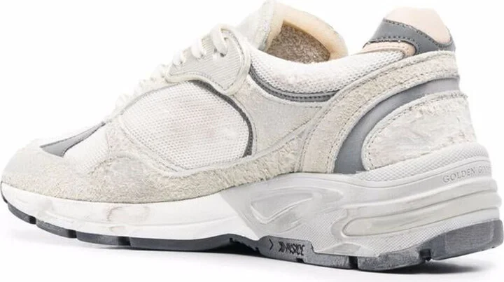 Golden Goose Running Dad Net And Suede Upper Leather Star And Heel Suede Spur Shoes - Image 3